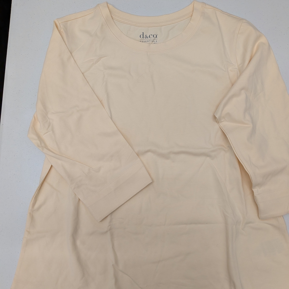 Essentials Kids Cream Long Sleeve Top